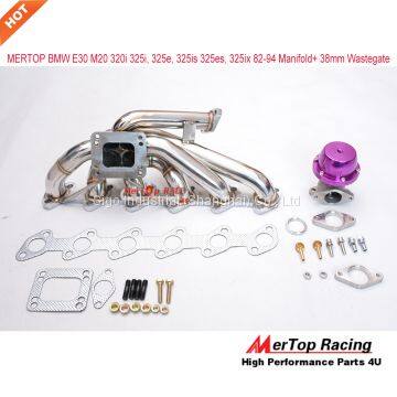 Mertop upgrade B** E30 M20 T3 T4 Turbo Manifold 320i 325i 325e 325iS 325es 325ix 14mm flange thick 82-94+38mm Wastegate