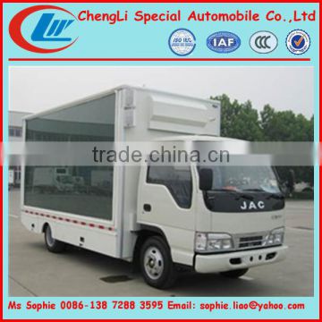 JAC outdoor LED Display scrolling billboard trucks,scrolling advertising trucks