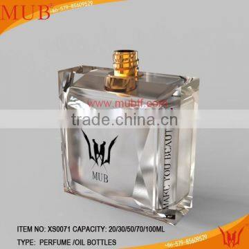 2015 best octagonal crystal perfume bottle/perfume bottle labels