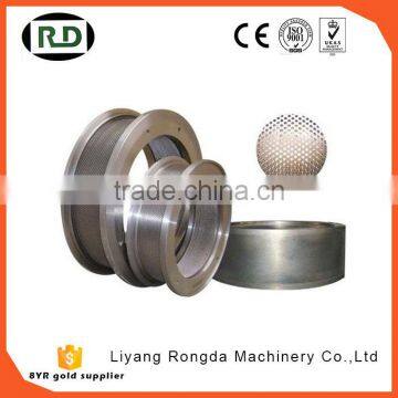 china factory supply CE/GOST/SGS certificated stainless steel grain based diameter pellet mill ring die for sale