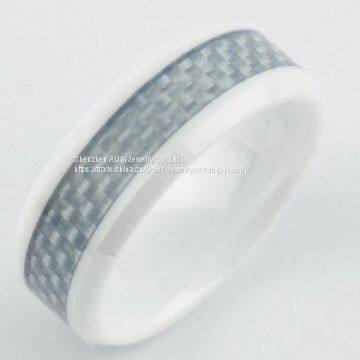 Engagement Zirconia Ceramic Jewelry Brown Ring , ODM / OEM photo-3