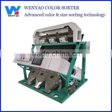 Mini RGB dry potato slice sorting machine with 3 chutes