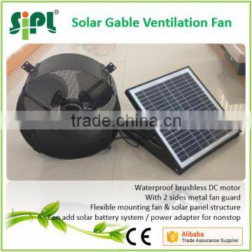 SUNNY FAN Solar Panel Powered DC Wall Mounted Gable Air Exhaust Factory Fan Turbo Ventilator for Fresh Air Ventilation