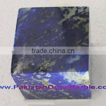 MANUFACTURER AND EXPORTERS NATURAL COLOR UNIQUE DESIGN Best Quality CUBES PAPER WEIGHT LAPIS LAZULI HANDICRAFTS