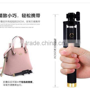 Best Quality Gold-plated Wireless Monopod Selfie Sticker With Bluetooth/Digital Camera Use and Mini Tripod / Lightweight Type se photo-3