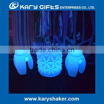 LED Lighting Plastic Coffee Table With rc Control and Battery AC Adapter Watorproof IP65