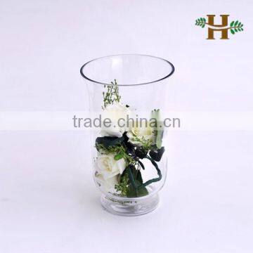 Hengxu Clear Glass Hurricane Vase