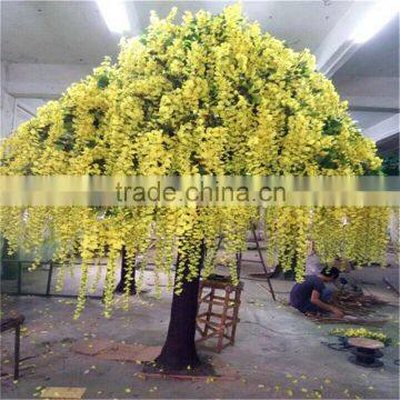 SJ15001027 Artificial wisteria flower plant silk flower tree with factory price