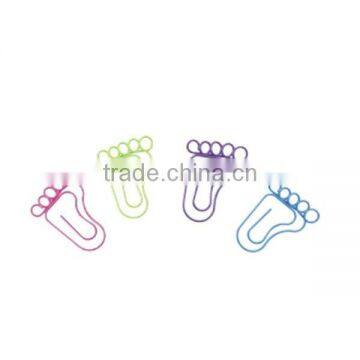 foot shape colorful metal bookmark paper clip,office&school supplies.advertising gifts