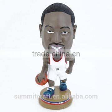 Resin Basketball Star Action Figure Bobble Head Figurines photo-5