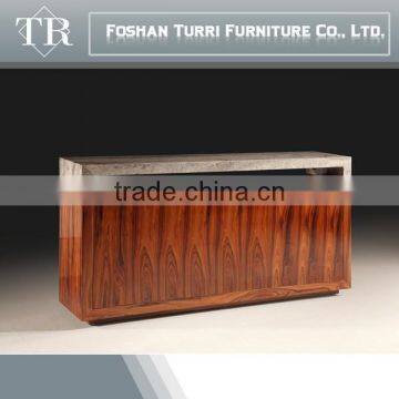 Modern Marble Top and MDF Sideboard Buffet for Home Furniture photo-3