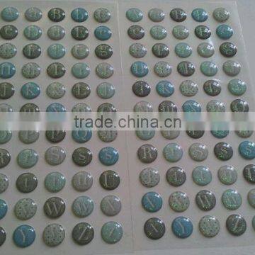 Custom Made Domed Labels Doming Sticker Chrome Epoxy 3D Die Cut Domed Sticker photo-2