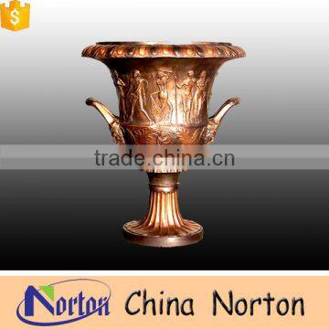 trde assurance alibaba hot sale garden bronze flower pot NTBF-FL113S