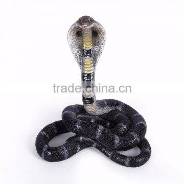 Antique Animal Craft King Cobra Snake Resin Statue photo-4