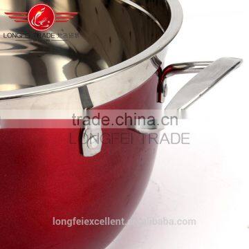 China Factory Cheap High Quality Colorful Stainless Steel Soup Boilling Pot/cooking Pot photo-6
