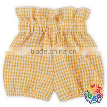 Romantic Pink Lovely Designs Ruffle High Waist Kids Gilrs Summer Wear Cotton Shorts Toddler Floral Bloomers photo-3