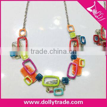 Australia Popular Fashion Summer Enamel Bib Necklace