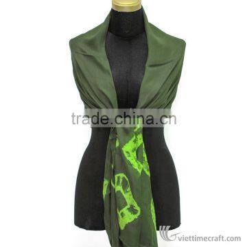 Authentic Silk Scarf, Handmade 100% in Vietnam, Various Color and Pattern photo-3