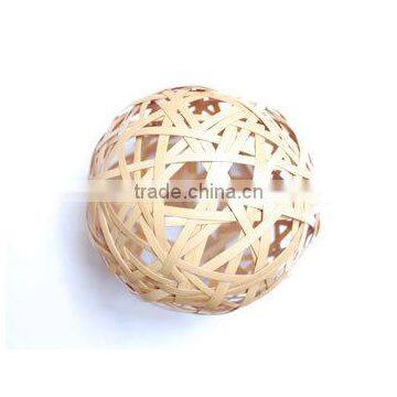 Eco Friendly 100 % Natural Handwoven Bamboo Rattan and Seagrass Decorative Ball photo-2