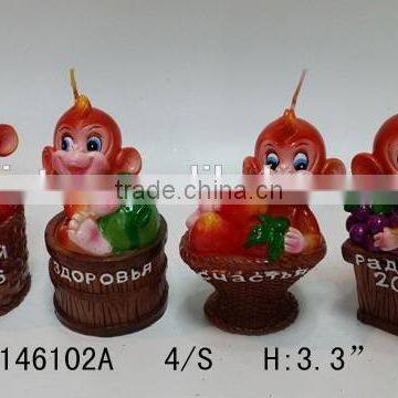 2016 New Year Gift Monkey Shape Candle photo-3