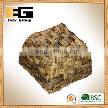 Imitation Water Hyacinth Square Box Flowerpot Hand Woven Garden Planter photo-4