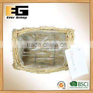 Natural Rattan Flower Pot for Garden Ornaments photo-3