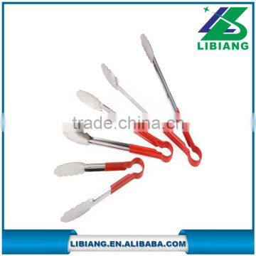 stainless steel bbq food tongs/ bread tongs /salad tongs