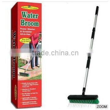 BSCI Deachable Handle Flow Water Garden Broom, Factory PAHS Deck Brush for Garden and Outdoors, Garden Decks Floor Cleaner photo-2