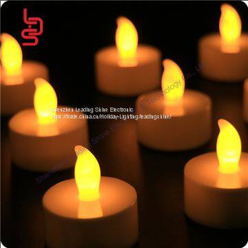 yellow flamess small tea light for temple using, wedding holiday halloween christmas home decoration tea light