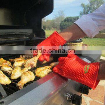 Oven Mitt for Cooking Heat BBQ Glove Silicone Made Funny Oven Mitts photo-4