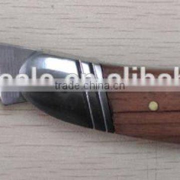 Wood Handle Stainless Steel Knife Folding Knife photo-3