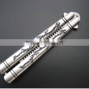 Wholesales Sliver Comb Multi Function Stainless Steel Trainer Tool Butterfly Comb photo-2