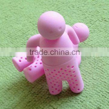 Creative product HUMAN shaped portable silicone tea infuser household item