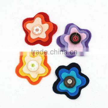 2017 New Design Non-woven Fabric Brooches and Pins Flower Pins for Dresses photo-2