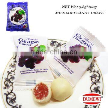 3.8g Grape Flavored Soft Chewy Milk Candy