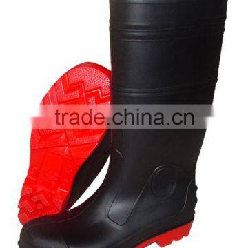 Yellow Steel Toe Steel Midsole Pvc Safety Boots photo-3