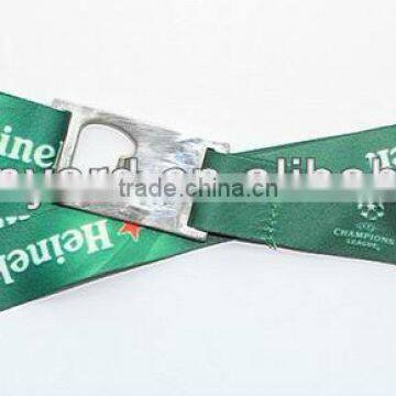 Sublimation printing lanyard with bottle opener