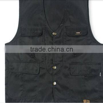 new 2017 vest men 100% cotton waistcoat fishing vest casual plus size photography vest