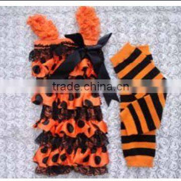 2016 Chian Product and Wholesale Halloween Set With Romper and Tops and Legging Warmer for Baby photo-3