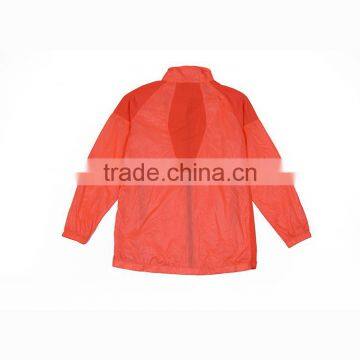 New Style Men's Wholesale Breathable Cheap Red Plain Waterproof Windbreaker Jacket photo-2