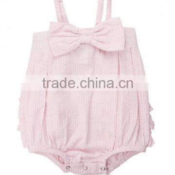 Boutique Baby Clothes 2017 Hot Sale Cotton Stripe Kid Clothing Pink Baby Clothes Romper Newborn photo-2