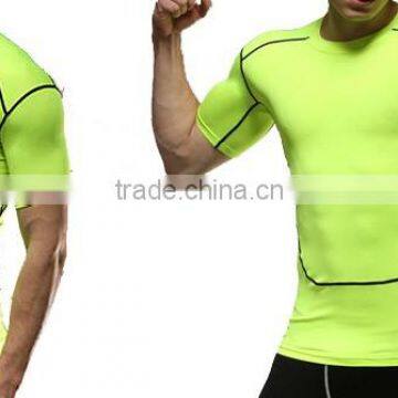 2017 New Mens Short Sleeve Custom Running Compression Shirts photo-6