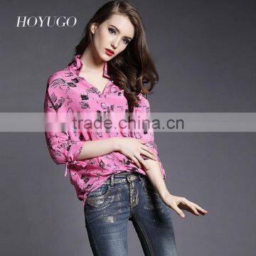 High quality hand painted silk shirt wholesale