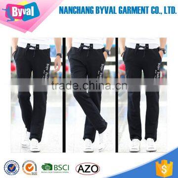 Wholesale Custom Men Logo Printed Cotton Jogger Pants