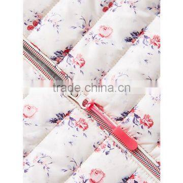 Kids Girls' Polyester Printed Stylish Quilted Padding Vest photo-3