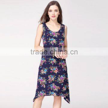 2017 MAMALOVE New Sleeveless Cotton Floral Maternity Clothes Breastfeeding Dress Women Pregnant Dress
