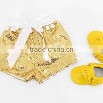 Baby Girl New Design Color Combination Shorts for Summer Plain Color Kids Shorts photo-2