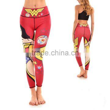 2017 WholesaleCompression Tight Gym Wear Custom Sublimation Leggings Printed Yoga Pants for Women photo-3