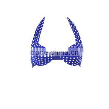 New Design High Solid Color Waist Blue Dot Sexy Girl Hot Bikini photo-2