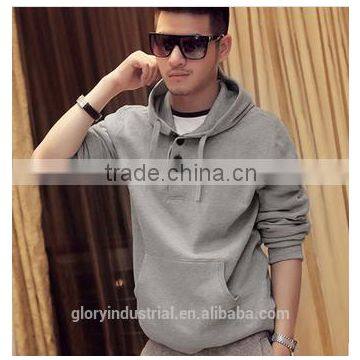 Top fashion button man hoody fleece